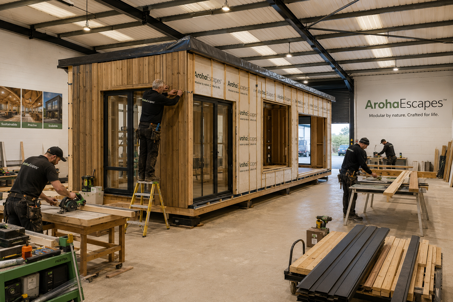 Benefits of Modular Construction — concept visual of the future Coastal Hub.
