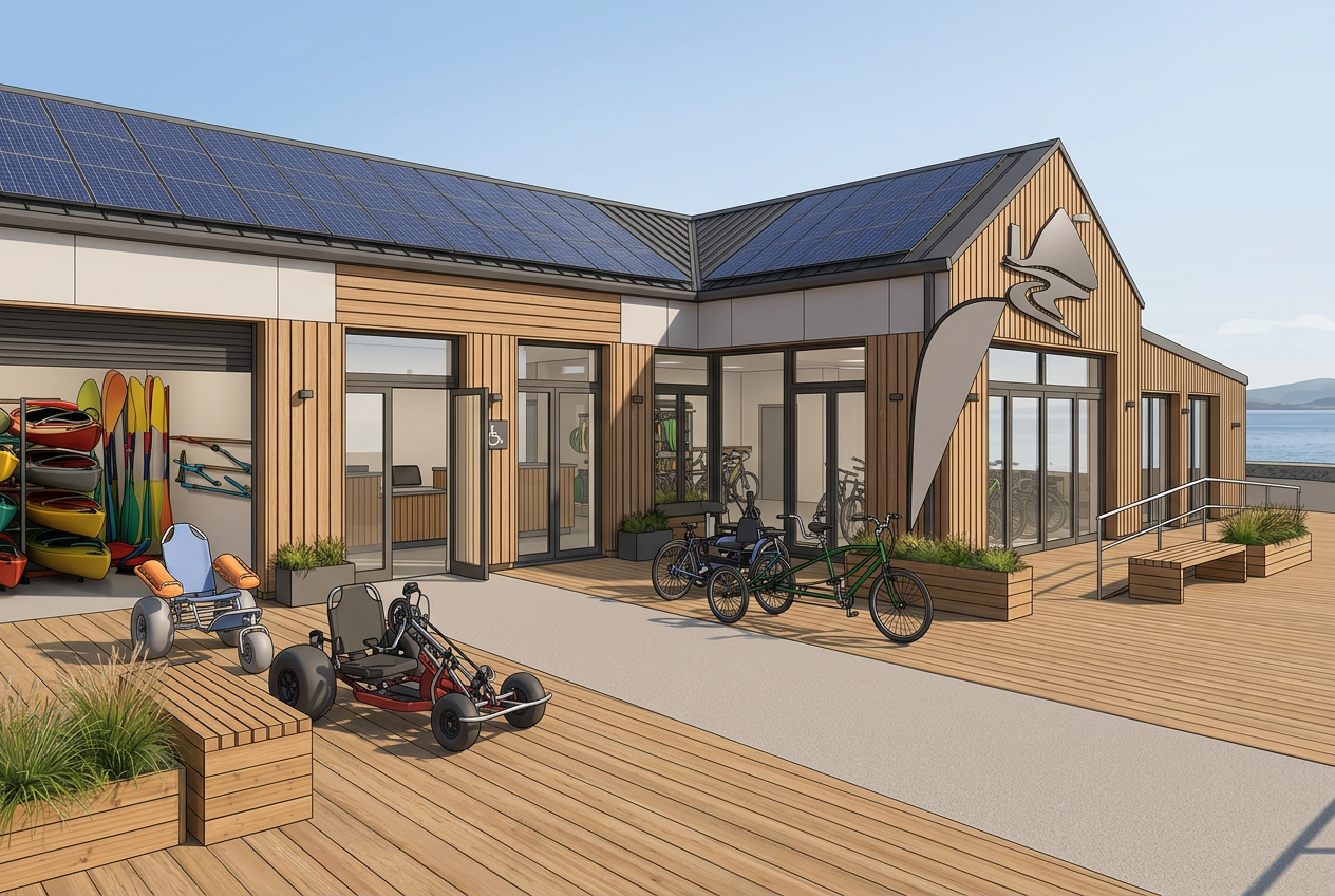 Accessibility by design — concept visual of the future Coastal Hub.